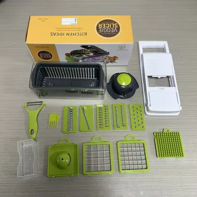 16-in-1 Vegetable Chopper Set with Shredder and Grater - 10