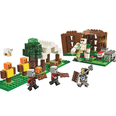 Minecraft Village Raid House and Watchtower Building Block Toy Set - 3