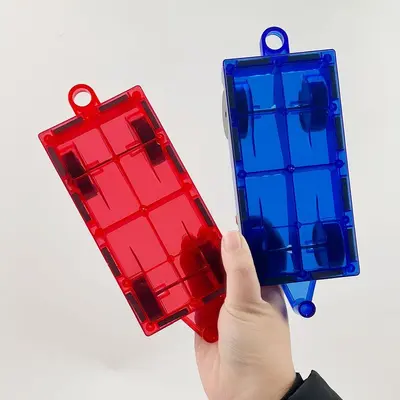 Colorful Magnetic Building Tiles Refill Set for Kids Aged 3-6 - 4