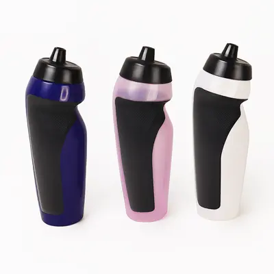 PE Squeeze Cycling Water Bottle 600ml with Leak-Proof Nozzle
