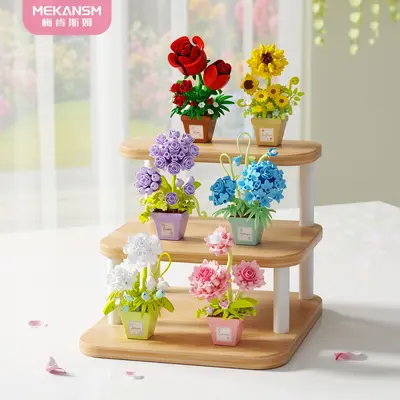 Micro Building Block Set with Cartoon Figures for Children - 8
