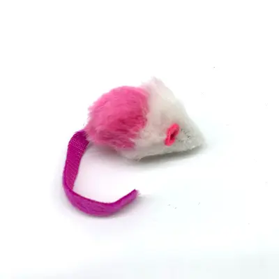 Katzenspielzeug Plüsch-Maus, bunt, langlebig - 4