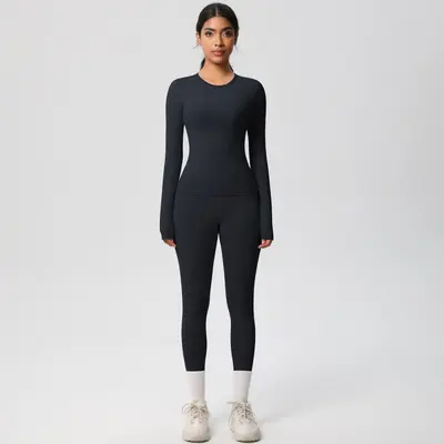 Women's Yoga Wear Set 8-Piece, Nude-Feel Tight Fit, Quick-Dry Breathable - 8