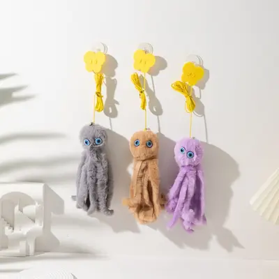 Door-Hanging Swing Cat Teaser with Elastic Retractable Rope - 8