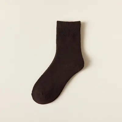 Men's Winter Terry Mid-Calf Socks, Thick, Warm and Sweat-Absorbing - 13