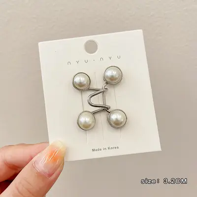 Invisible Waist Tightener Brooch with Jeans Button Pin for Women - 12