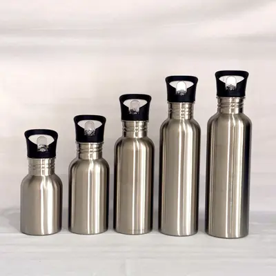 304 stainless steel water cup sports water bottle outdoor portable large capacity water bottle stainless steel single-layer American wide-mouth bottle - 10