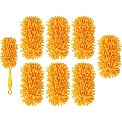 Swiffer-Style Chenille Duster with Washable Replacement Cover - 13