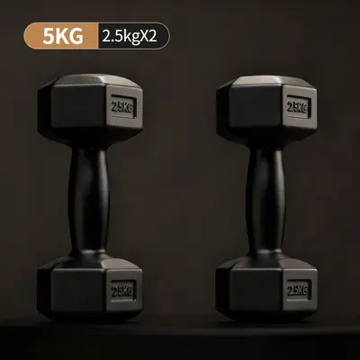 Hexagonal Dumbbell Set for Men Women Home Fitness Equipment Kettlebell Arm Muscle Training Pair Hex Rubber Coated Dumbbells Combo - 8