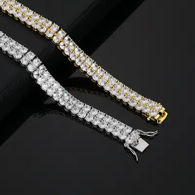 3MM Zirconia Tennis Bracelet Double Row