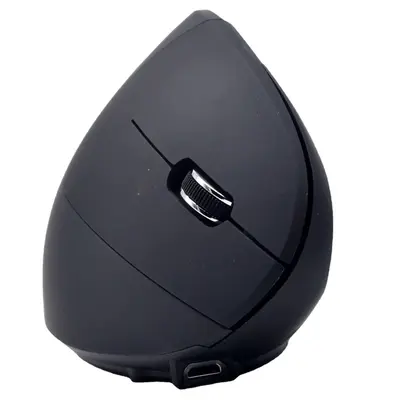 Sınır ötesi şarjlı dikey kablosuz mouse, ergonomik ışıklı çift modlu sessiz fotoelektrik Bluetooth mouse toptan satış