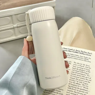 Kore Tarzı Mini Termos Bardak Kızlar İçin Taşınabilir 350 ml - 10