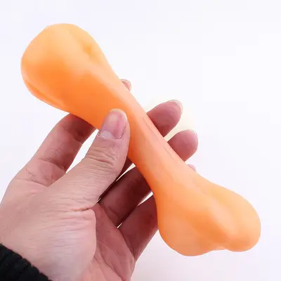 Bone-Shaped Squeaky Dog Toy, Bite-Resistant - 4