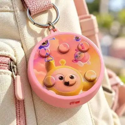 Funny 6-Button Sound Keychain - 10