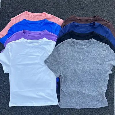 Women's Slim-Fit Shaping Yoga T-Shirt, Short Sleeve, Quick-Dry