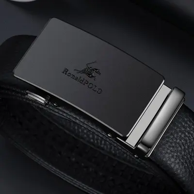 Boston Paul men's belt, genuine leather, automatic buckle - 9