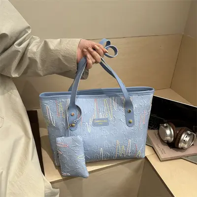 Women's Tote Bag, Large Capacity, Casual Commuter Shoulder Bag - 9