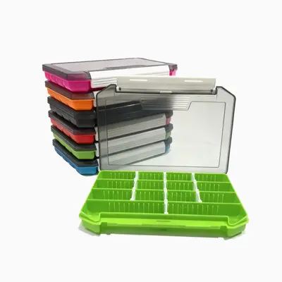 Transparent Fishing Lure Bait Box with Hook Storage Compartments