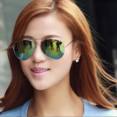 2026 Men's and Women's 3025 Sunglasses Aviator Sunglasses UV-Protection Toad Glasses Classic Trendy Colored Coated Eyewear 3026
