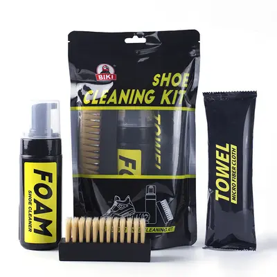 Biaoqi White Sneaker Cleaning Kit No-Wash Sneaker Dry Cleaning Spray Foam Mousse Shoe Cleaning Magic Tool - 10