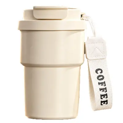 Einfache doppelwandige Kaffee-Thermoskanne 316 Edelstahl Kaffeebecher hochwertig tragbar Geschenk Wassertasse mit individueller Logo-Anpassung - 6