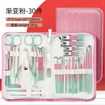 30-teiliges Edelstahl-Pediküre-Set - 7