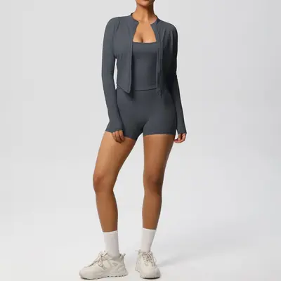 Breathable Sling Yoga Outfit Set, 3-Piece for Women - 12