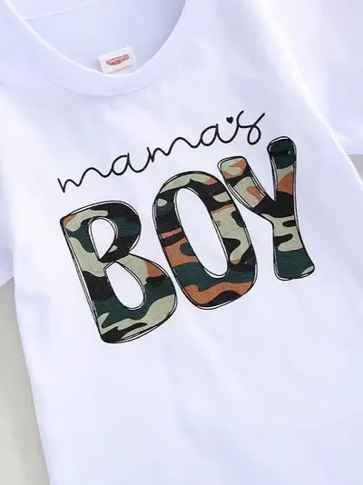 Zweiteiliges Sommer-Camouflage-Set MAMA'S BOY, Shorts A23483