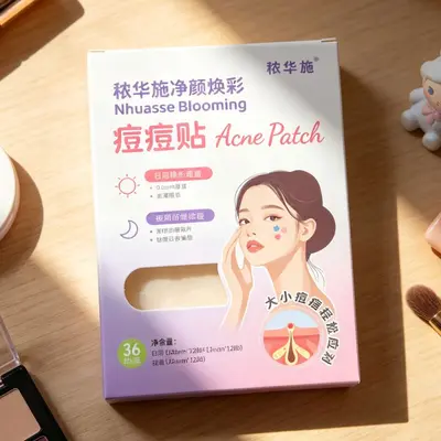 Laser Star Hydrocolloid Pimple Patches, Fluid-Absorbing, Makeup-Compatible - 7