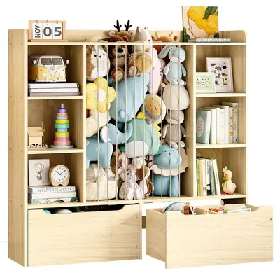 New Solid Wood Toy Rack Kindergarten Toy Storage Shelf Multi-Layer Montessori Bookshelf Children's Toy Organizer