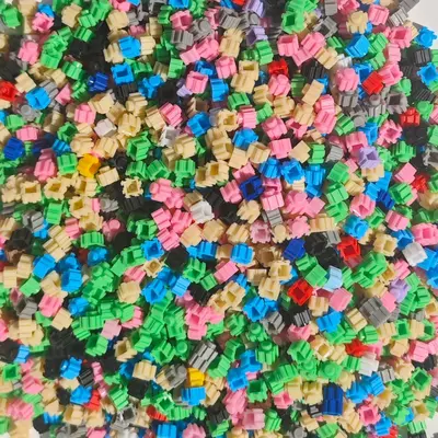 8mm Square Connecting Small Building Blocks Children's DIY, Sold by Weight - 3