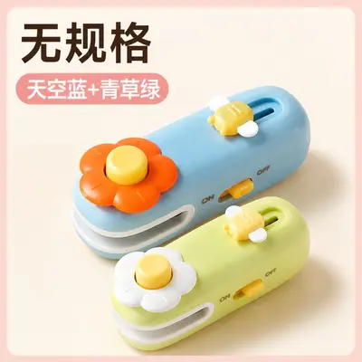 Original Mini Flower Hand Press Sealing Machine Household Small Heat Sealer Food Bag Magnetic Kitchen Food Storage Tool - 11