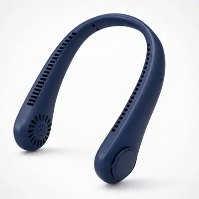 Asılı boyun fanı usb şarjlı tembel yapraksız sessiz rüzgar enerjili büyük sınır ötesi dış mekan mini küçük portatif fan - 10