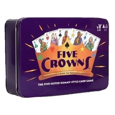 FIVE CROWNS Card Game in Tin Box for Family and Friends