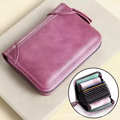 RFID-Blocking Men's Card Holder with Multiple Card Slots - 7