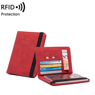 RFID-Passhülle multifunktional PU Kartenausweis-Geldbörse