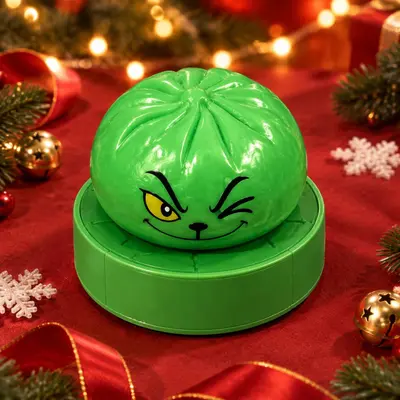 Noel Grinch Yapı Blokları Hamur Topu Stres Oyuncağı, Gizli Model Kör Kutu - 9