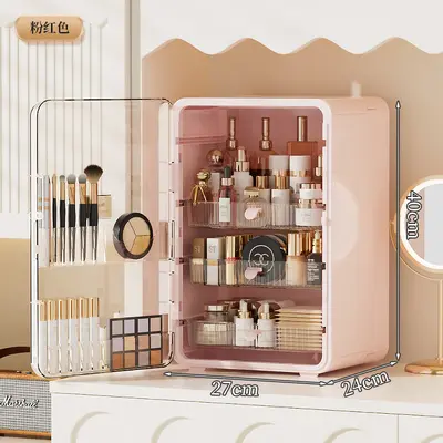 Premium Cosmetic Storage Cabinet, Large Capacity Plastic - 10