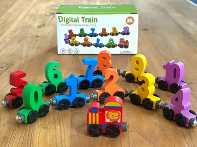 Magnetic Little Train Building Block Toy for Ages 1-3 - 8