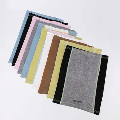 New Summer In-Stock Thin Veil Men's and Women's Two-Tone Tencel Wool Face Mask Cycling Windproof Multifunctional Neck Gaiter