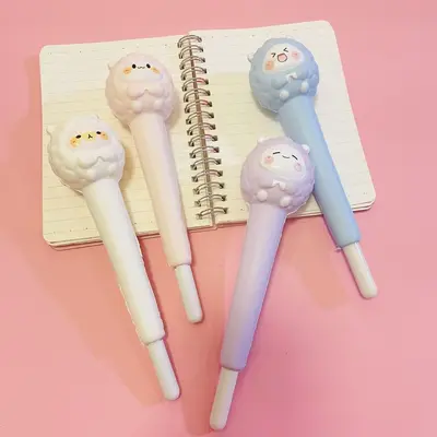 Sheep-Shaped Slow Rebound Stress Relief Gel Pen