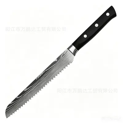 Yangjiang Damaskus-Muster Küchenmesser-Set mit Chef- und Santoku-Messer - 8