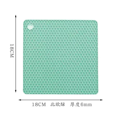 Hochtemperaturbeständige Silikon-Wabenmatte mit quadratischem Untersetzer für den Hausgebrauch, wärmeisolierende Topf- und Tellerschoner, verstärkte Mikrowellenmatte, rutschfestes Topfuntersetzer. - 10