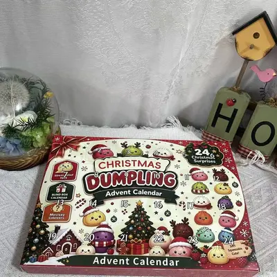 Christmas Countdown Calendar Blind Box, Kids Stress Relief Squishy Toy - 7