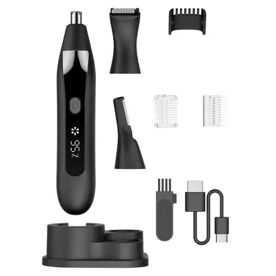 2-in-1 Men's Shaver with Eyebrow and Nose Hair Trimmer, Rechargeable - 6