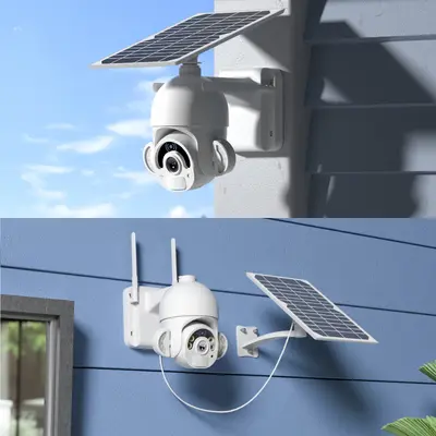 4MP Tuya smart wireless security camera, 4G/WiFi and solar powered - 4