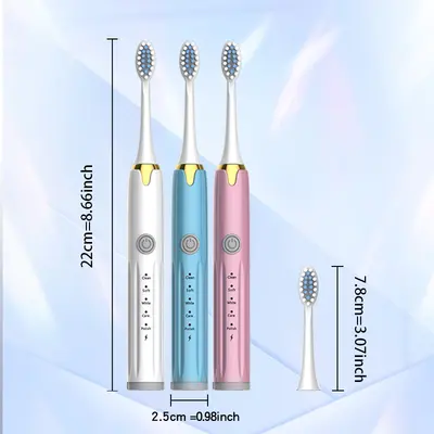 Electric Toothbrush, Ultrasonic, Adult Soft Bristles, Fully Automatic - 5