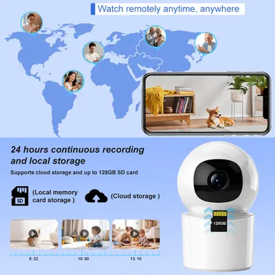 Cross-border Tuya 5G Home WiFi Network Mobile Remote Baby Monitor Smart HD Camera