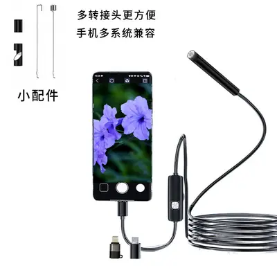 Apple adaptörü ile 8mm cep telefonu IOS endoskop HD ekran otomotiv endüstrisi kanalizasyon taşınabilir muayene probu