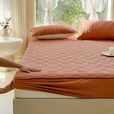 Waterproof cross-border trade urinal barrier quilted fully enclosed non-slip mattress protector Simmons bed cover wholesale - 11
